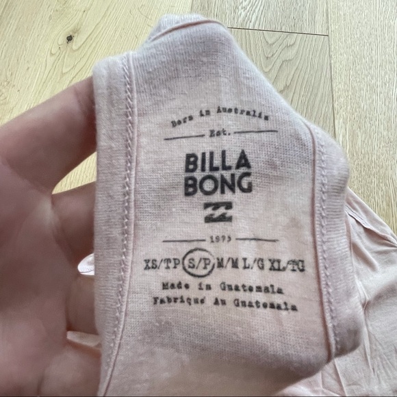 NWT BILLABONG PINK GRAPHIC TANK - S - Picture 7 of 8